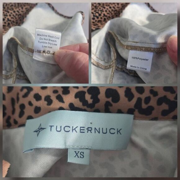 Tuckernuck Edith Tiered Bell Sleeve Leopard Print Tunic Sz. XS - Picture 5 of 6